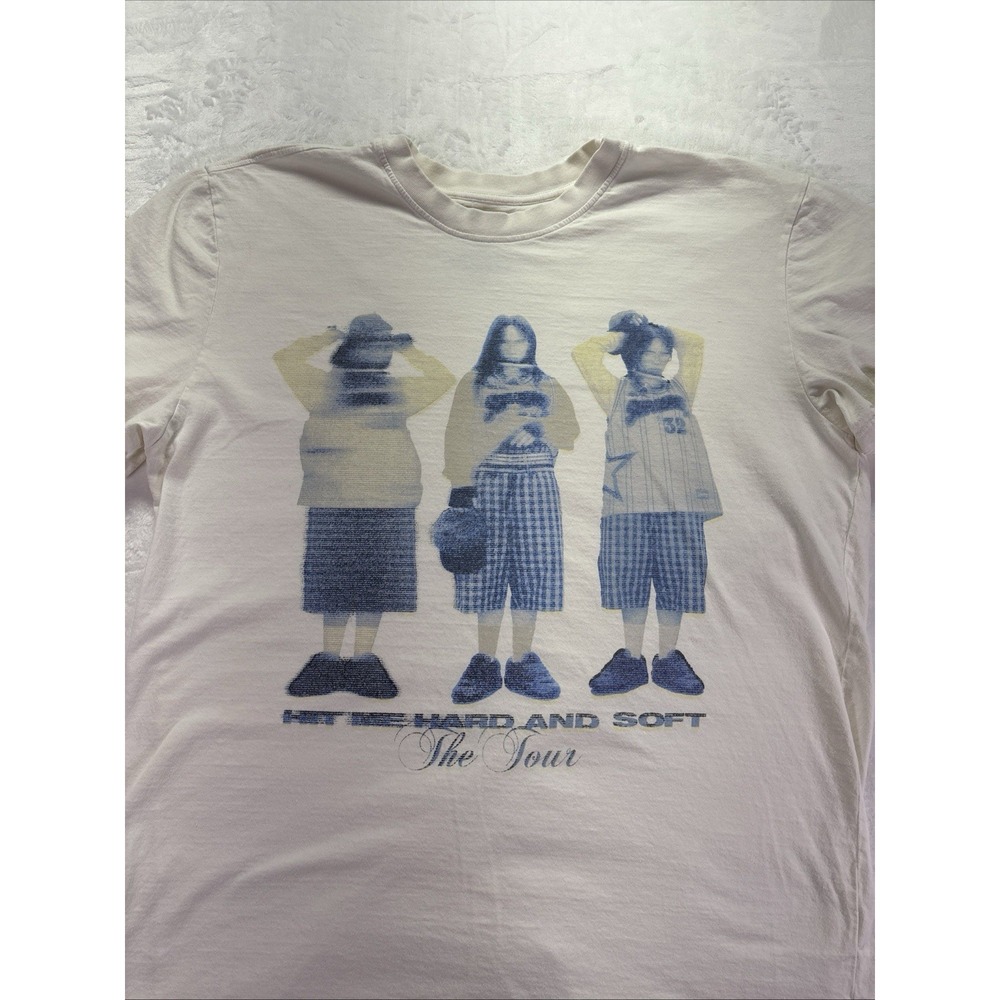 Billie Eilish Hit Me Hard And Soft The Tour Graphic Men S/M  Oversized T ShirtWh